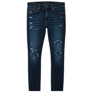 Distressed  Wash Denim Pant