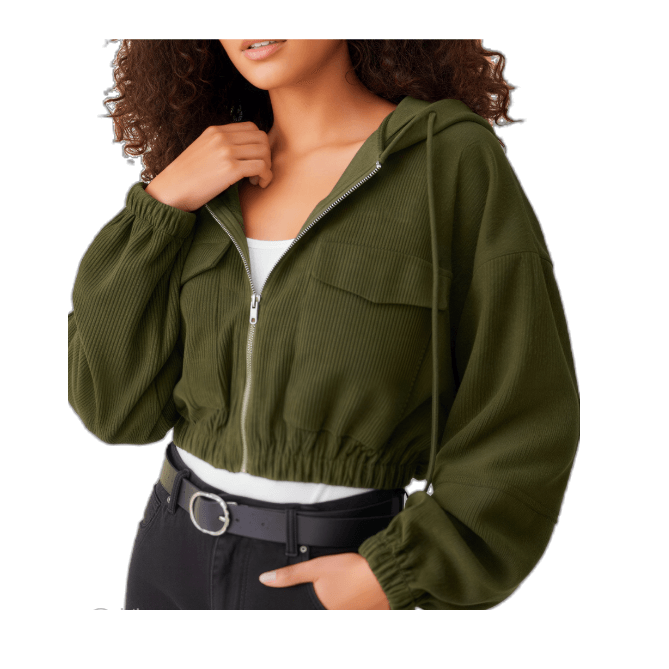 Woman Zip Hoodie / top Jacket